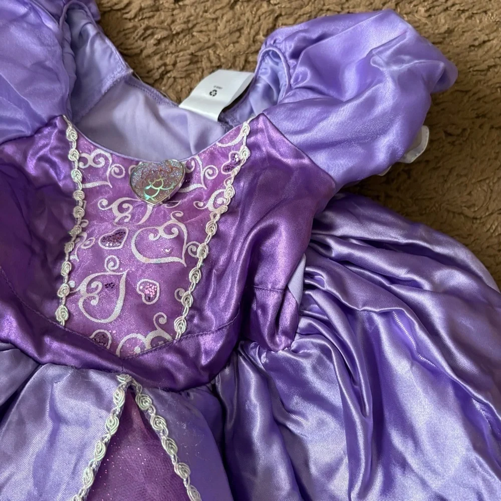Disney Store Sofia the First Dress Sz 2 Purple Kids Girls Halloween Bippity